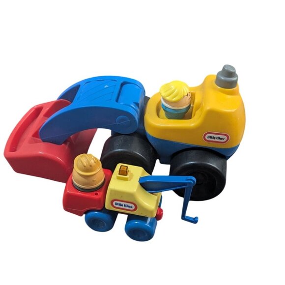 Little Tikes Construction Vehicles With Two Figures front loader pretend play - Picture 1 of 10